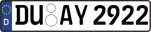 DU-AY2922
