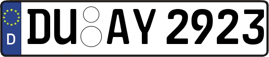 DU-AY2923