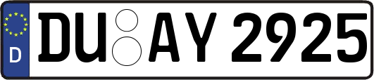 DU-AY2925