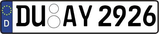 DU-AY2926
