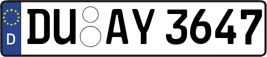 DU-AY3647