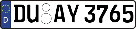 DU-AY3765