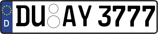 DU-AY3777