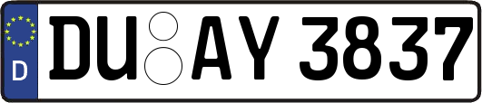 DU-AY3837