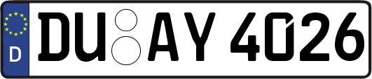 DU-AY4026