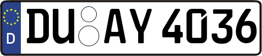 DU-AY4036