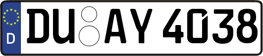 DU-AY4038