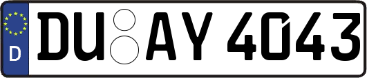 DU-AY4043