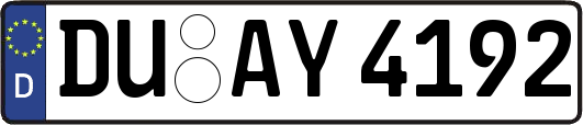 DU-AY4192
