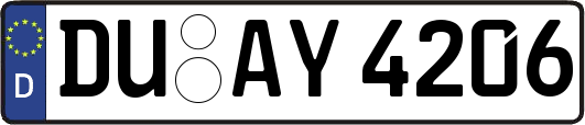 DU-AY4206