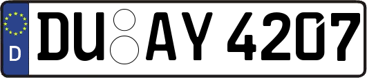 DU-AY4207