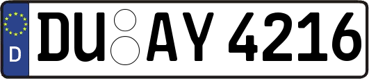DU-AY4216