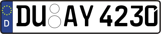 DU-AY4230