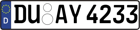 DU-AY4233