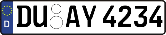 DU-AY4234