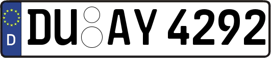 DU-AY4292