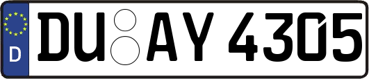 DU-AY4305
