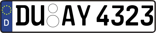 DU-AY4323