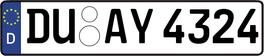 DU-AY4324