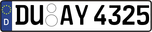 DU-AY4325