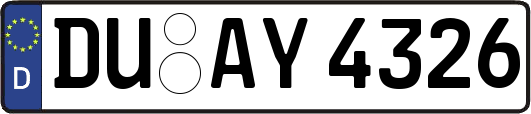 DU-AY4326