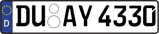 DU-AY4330