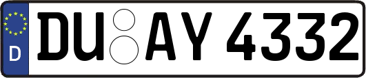 DU-AY4332