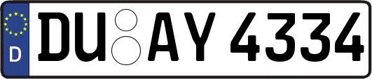 DU-AY4334