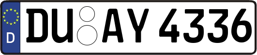 DU-AY4336