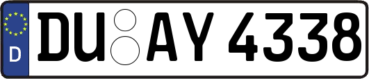 DU-AY4338