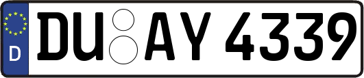 DU-AY4339