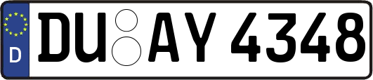 DU-AY4348