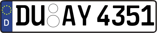 DU-AY4351