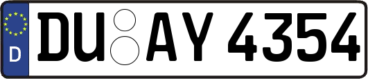 DU-AY4354