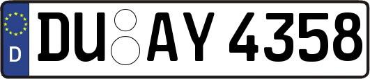 DU-AY4358