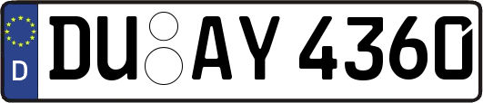 DU-AY4360