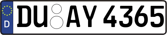 DU-AY4365