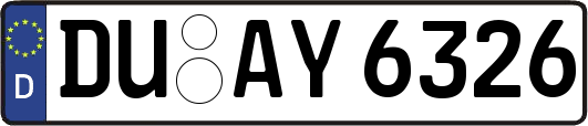DU-AY6326