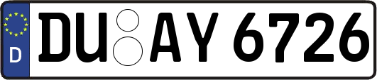 DU-AY6726