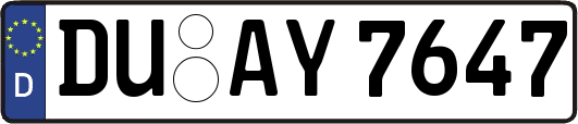 DU-AY7647