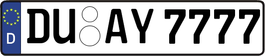 DU-AY7777
