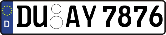 DU-AY7876