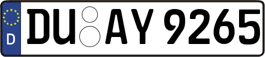 DU-AY9265