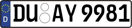 DU-AY9981