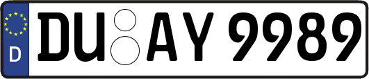DU-AY9989