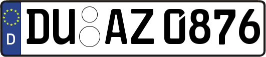 DU-AZ0876