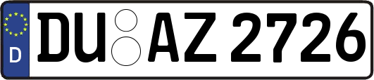 DU-AZ2726