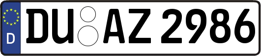 DU-AZ2986