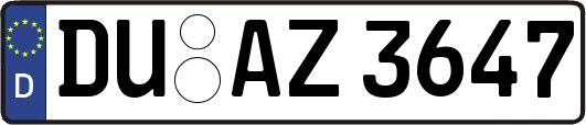 DU-AZ3647
