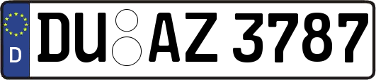 DU-AZ3787